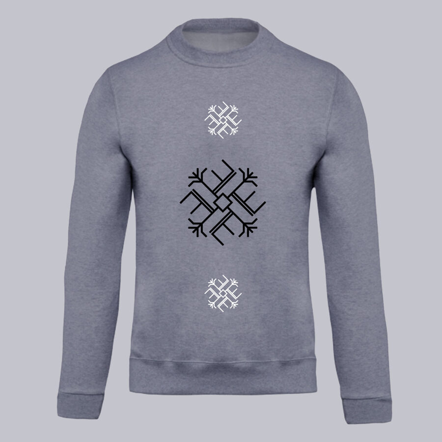 UNISEX džemperis ar spēka zīmēm - Pērkons 1